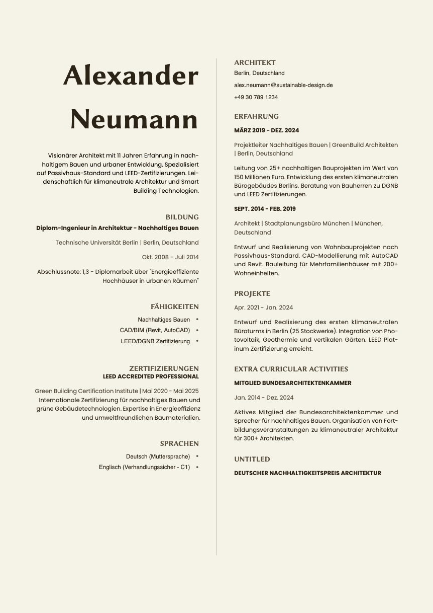 Amber Resume Template