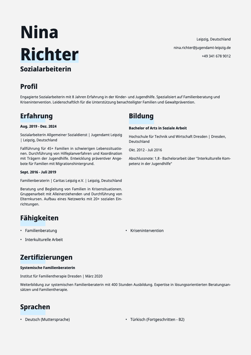 Copper Resume Template