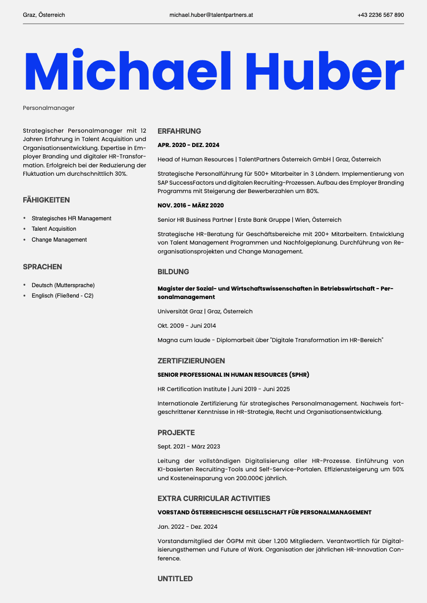 Fern Resume Template