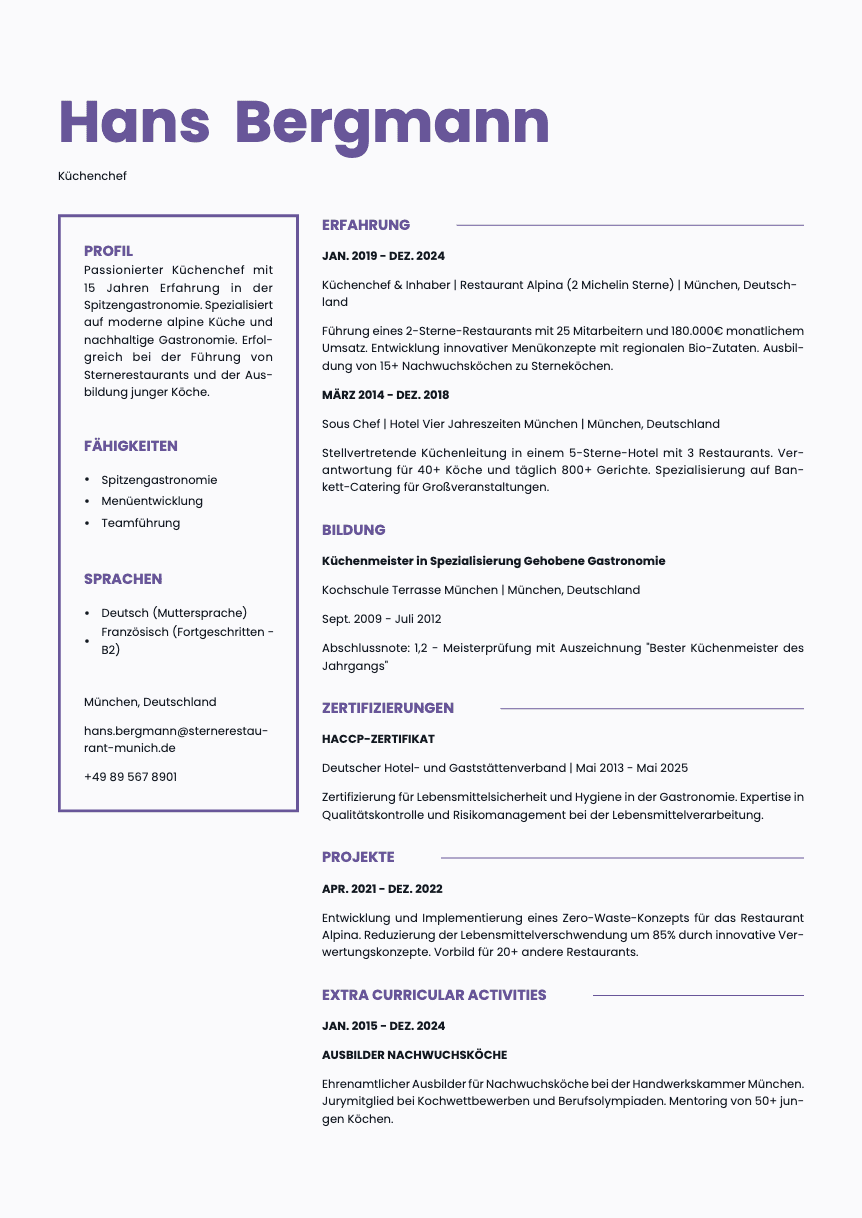 Opal Resume Template