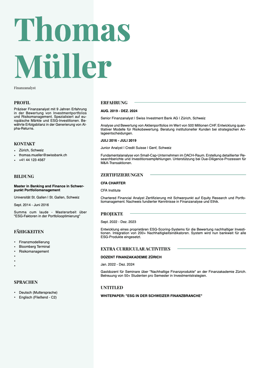 Sage Resume Template