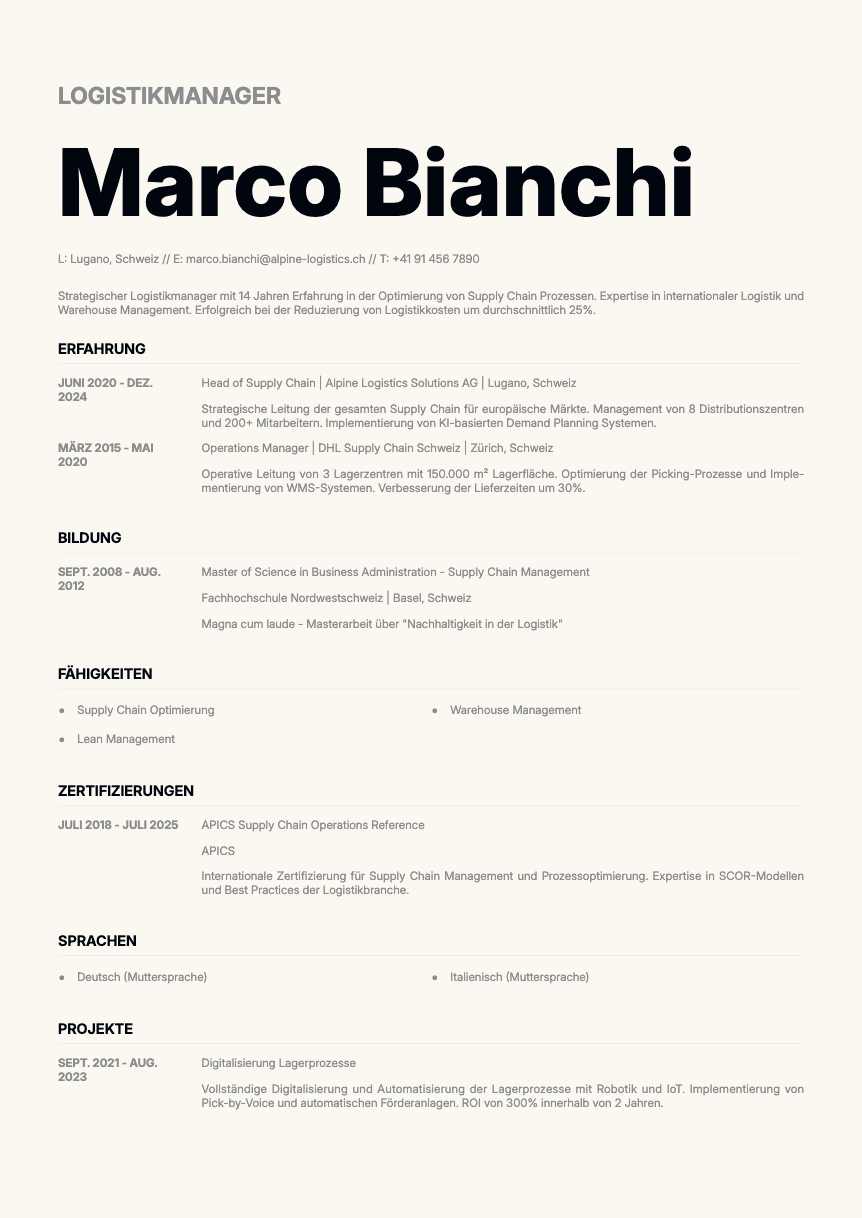 Zinc Resume Template