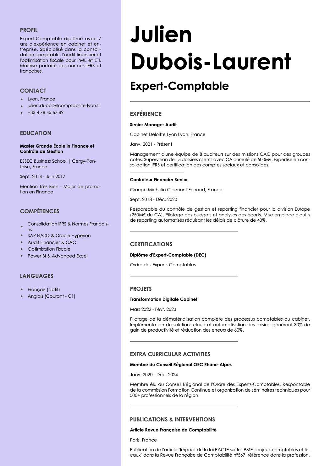 Aurum Resume Template
