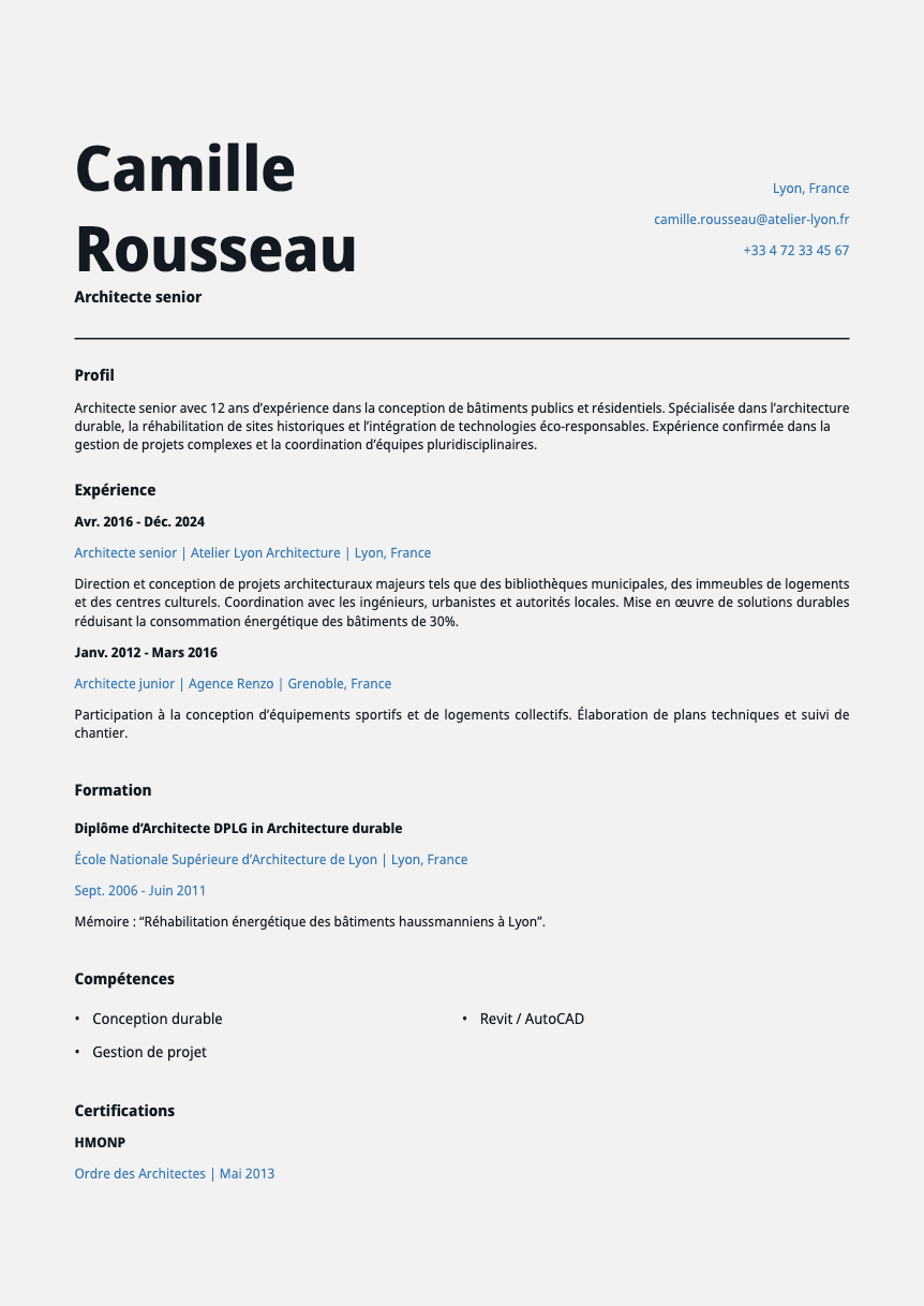 Cobalt Resume Template