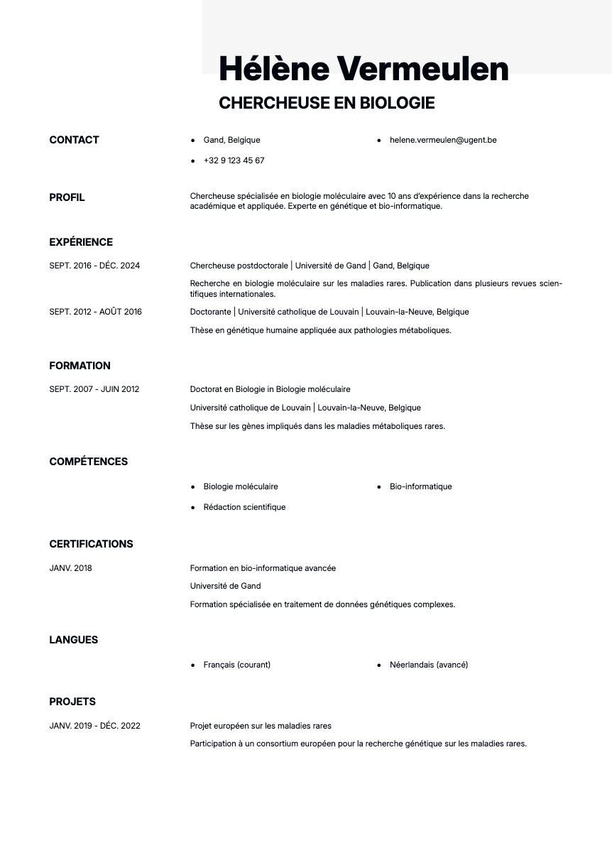 Ivory Resume Template