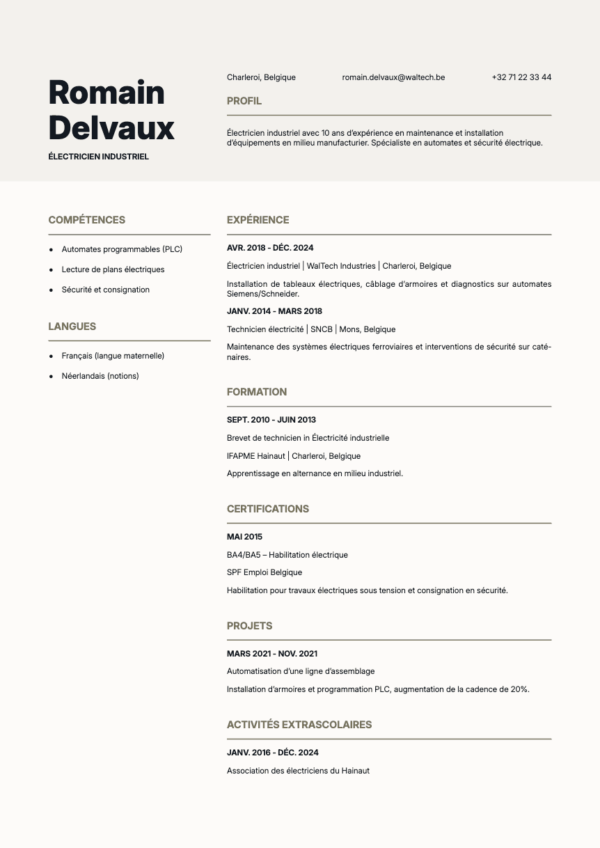Limestone Resume Template