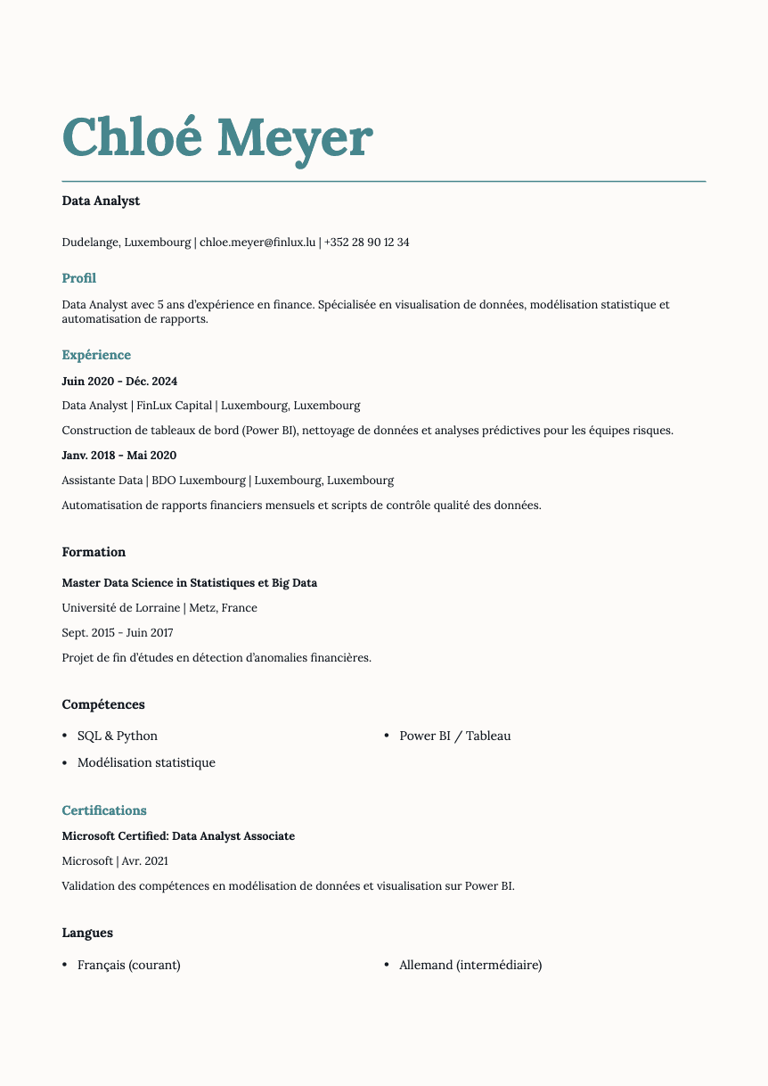 Nickel Resume Template