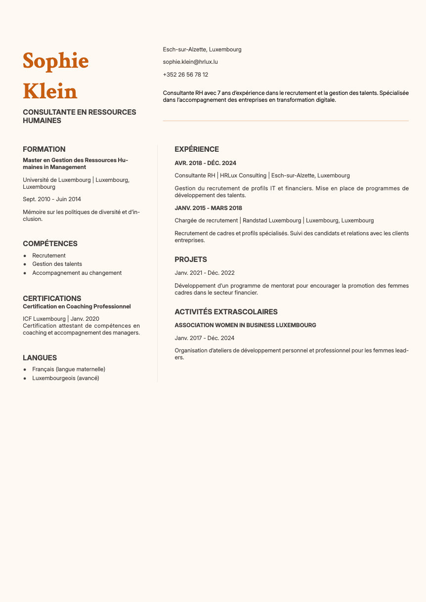Obsidian Resume Template