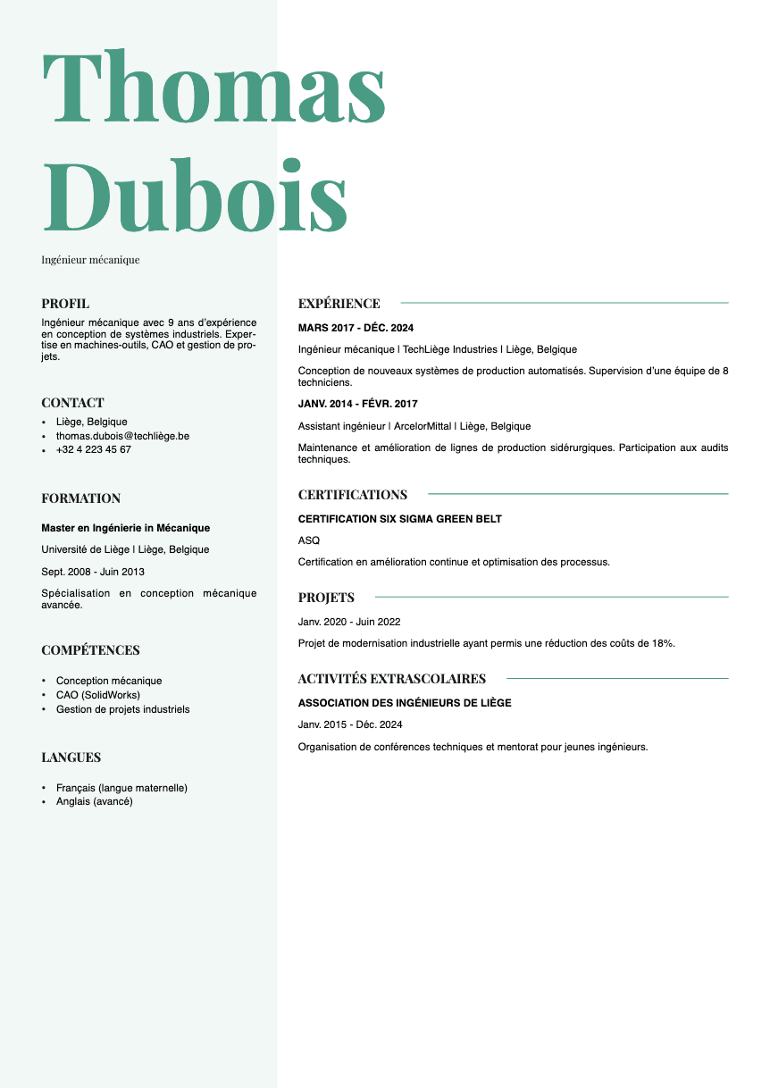 Sage Resume Template