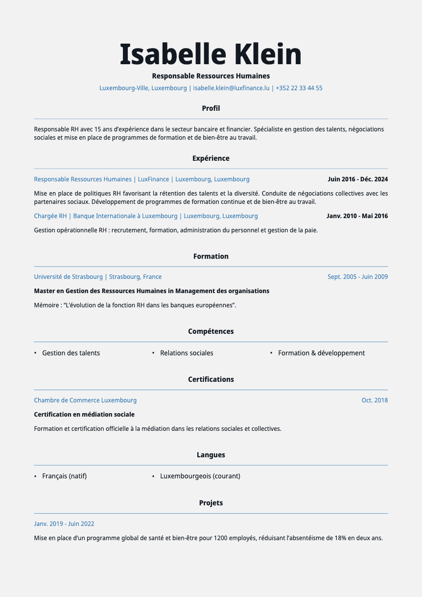 Topaz Resume Template