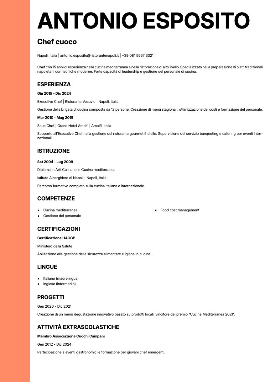 Bold Edge Resume Template
