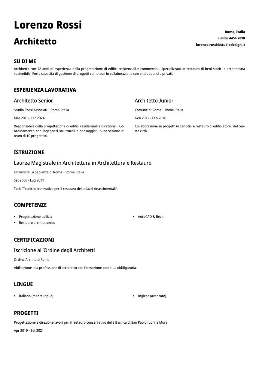 Graphite Resume Template