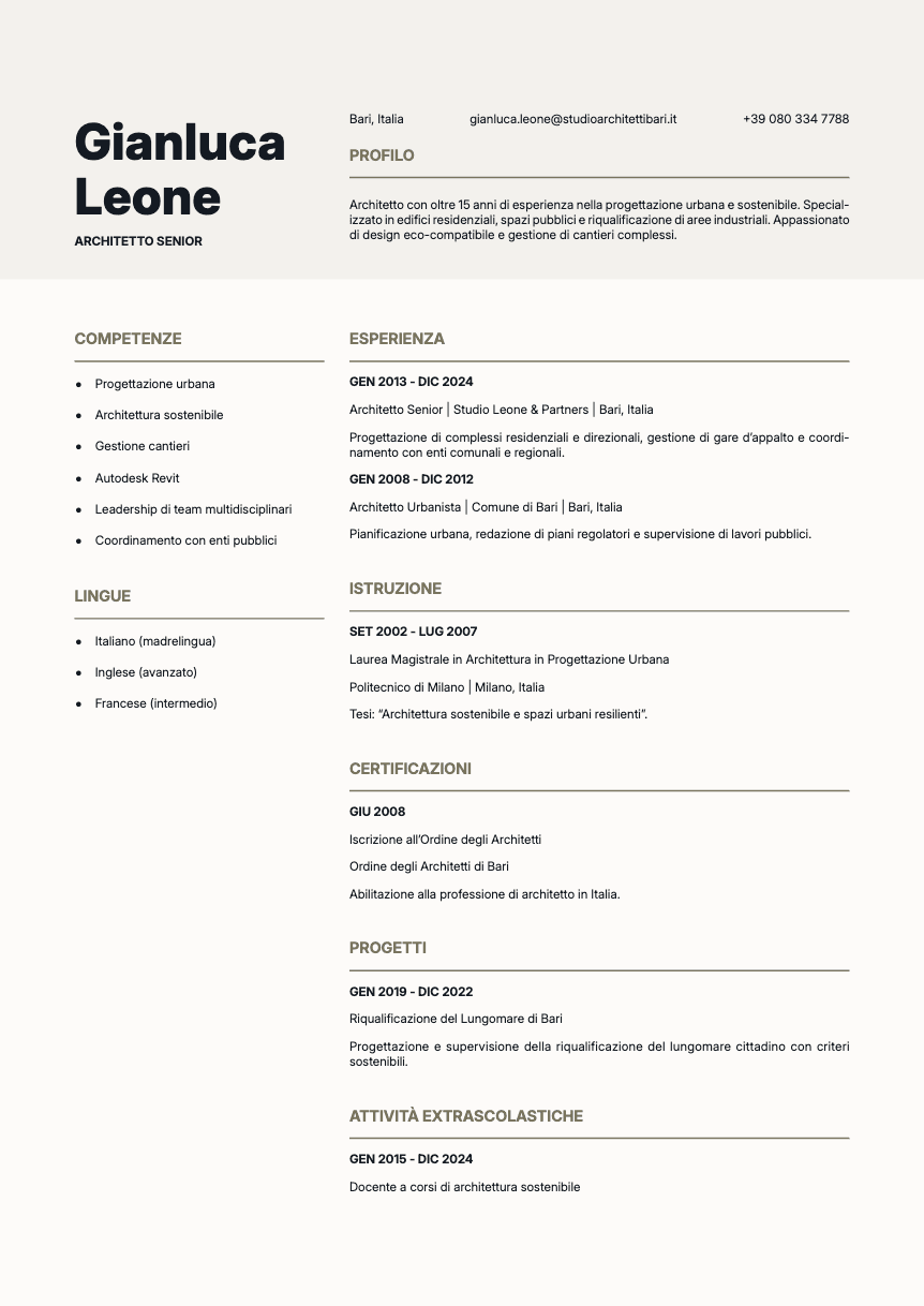 Limestone Resume Template