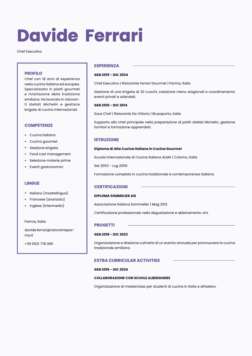Opal Resume Template