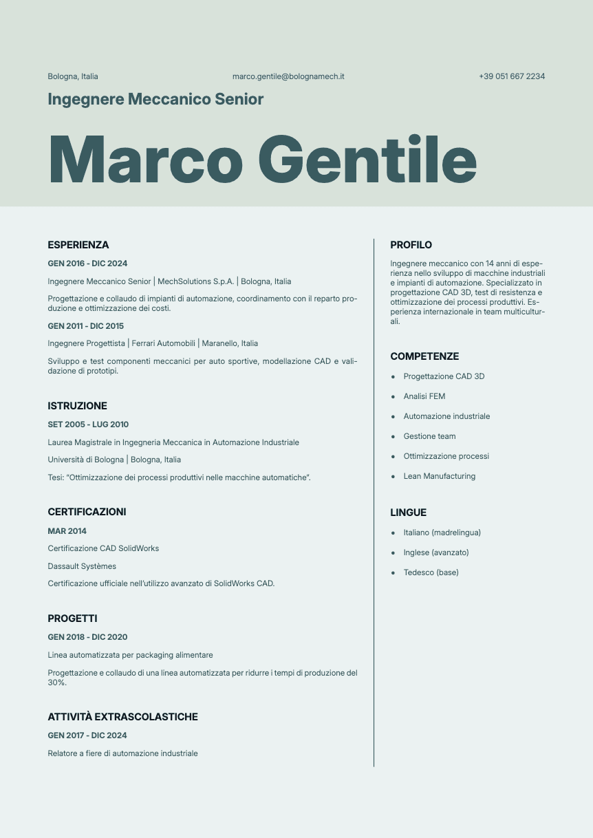 Sapphire Resume Template