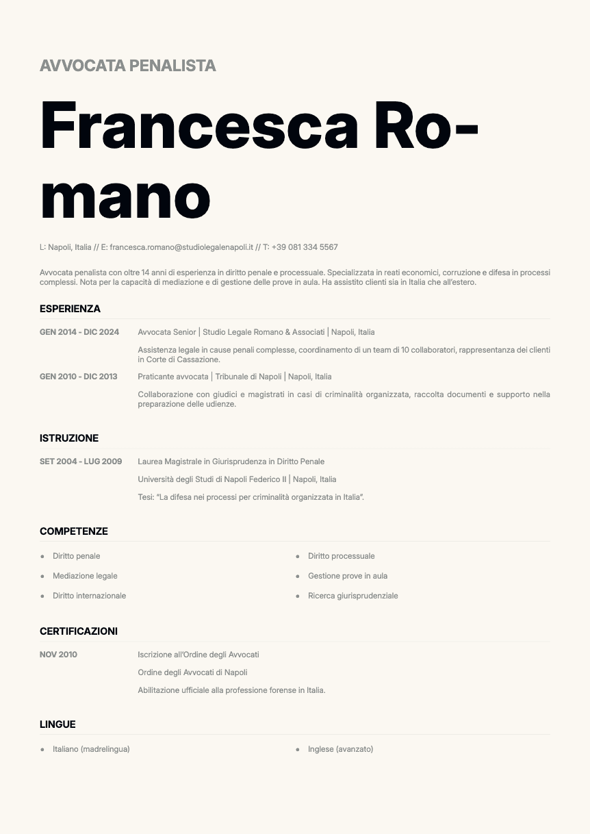 Zinc Resume Template
