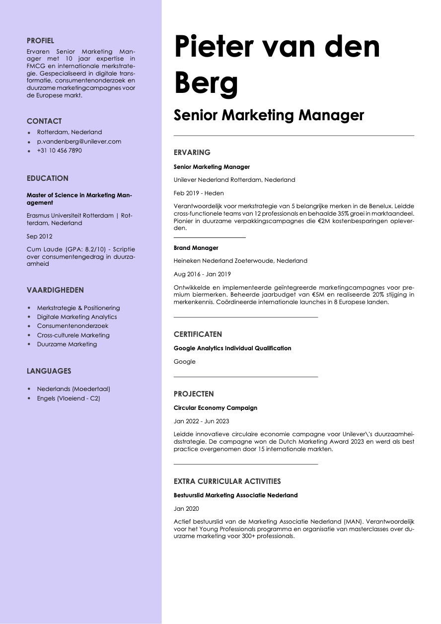 Aurum Resume Template