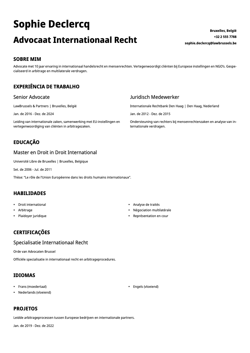 Graphite Resume Template