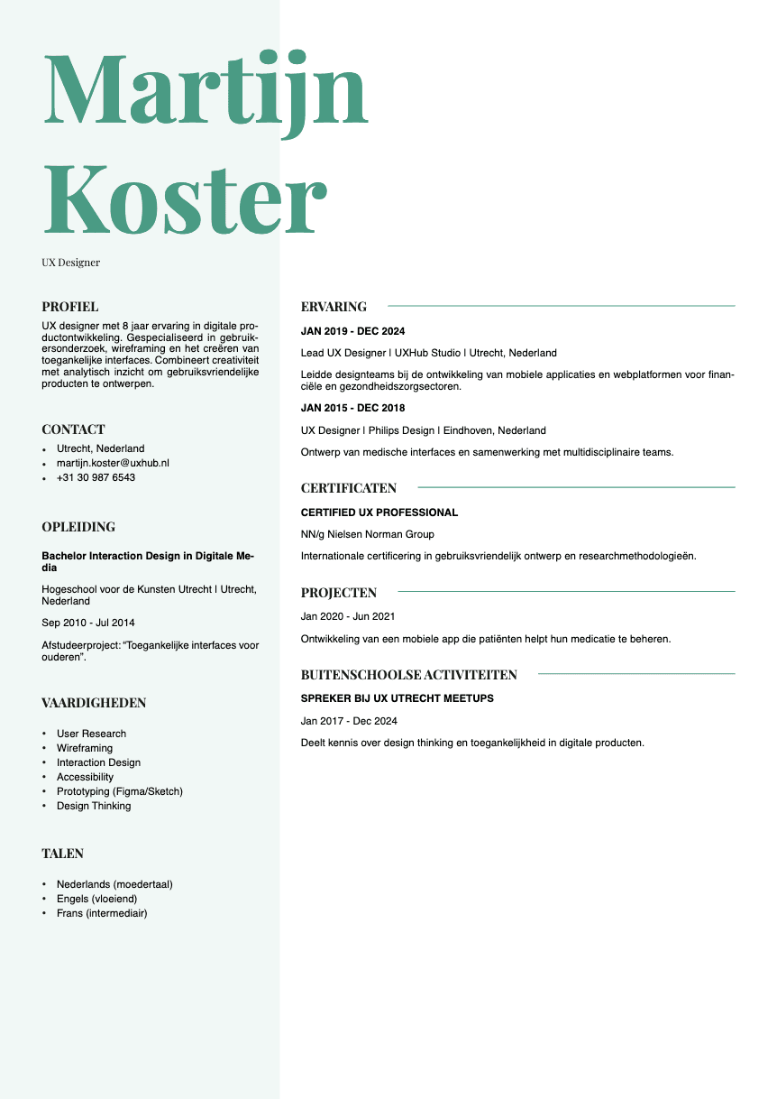 Sage Resume Template