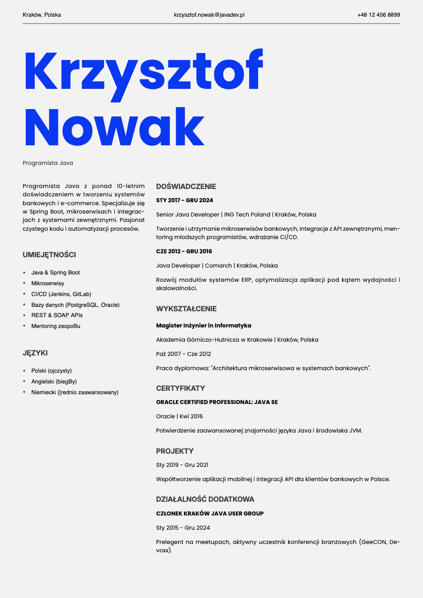Fern Resume Template