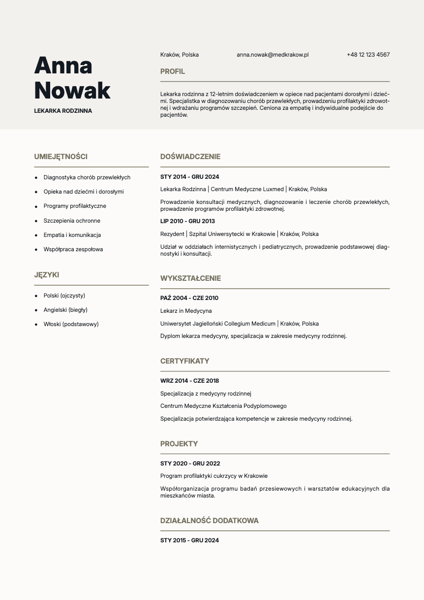 Limestone Resume Template