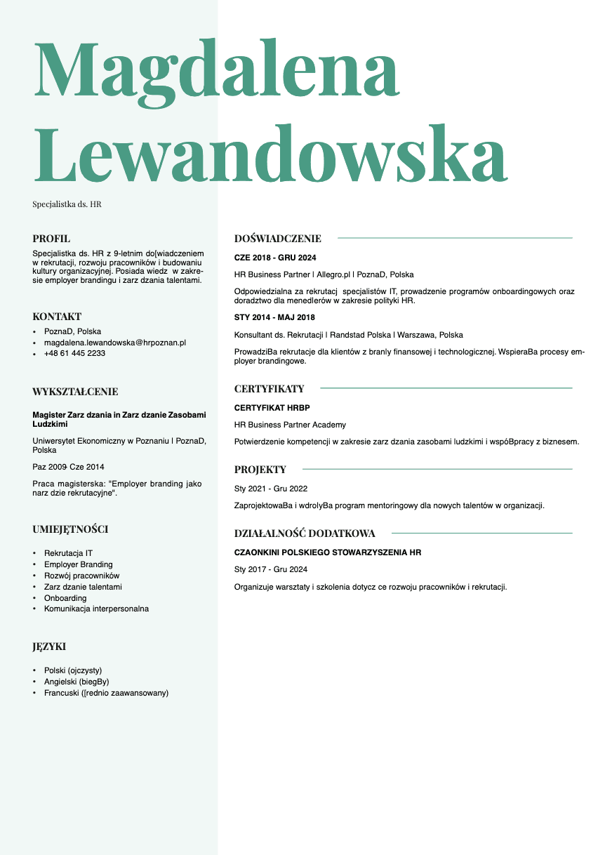 Sage Resume Template