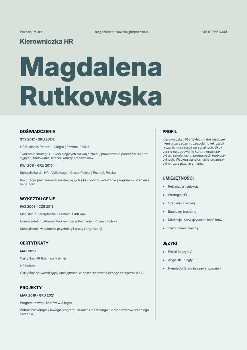 Sapphire Resume Template