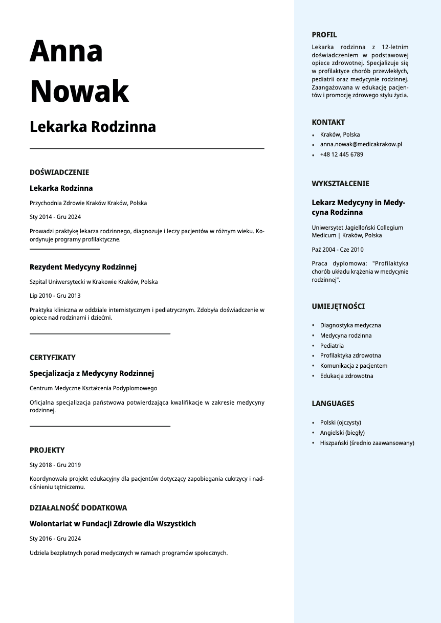 Vanta Resume Template