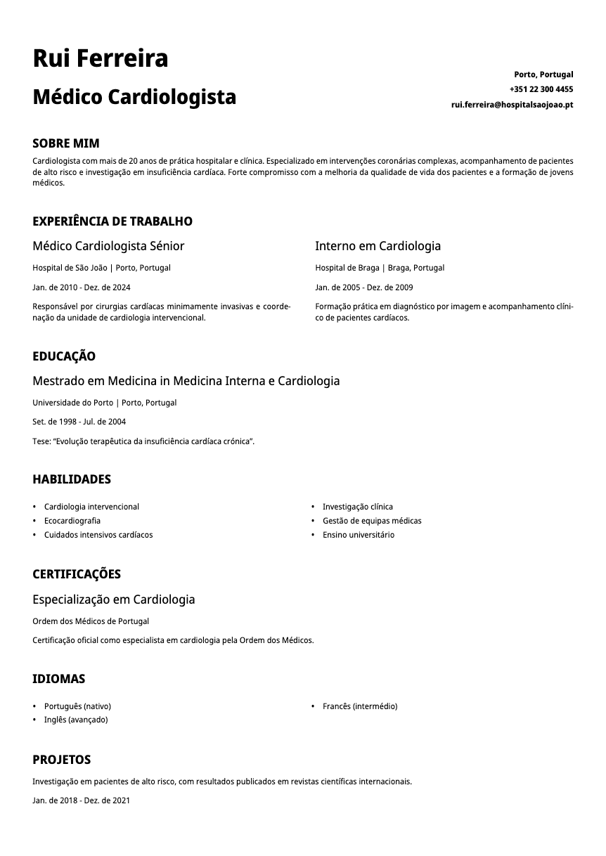 Graphite Resume Template