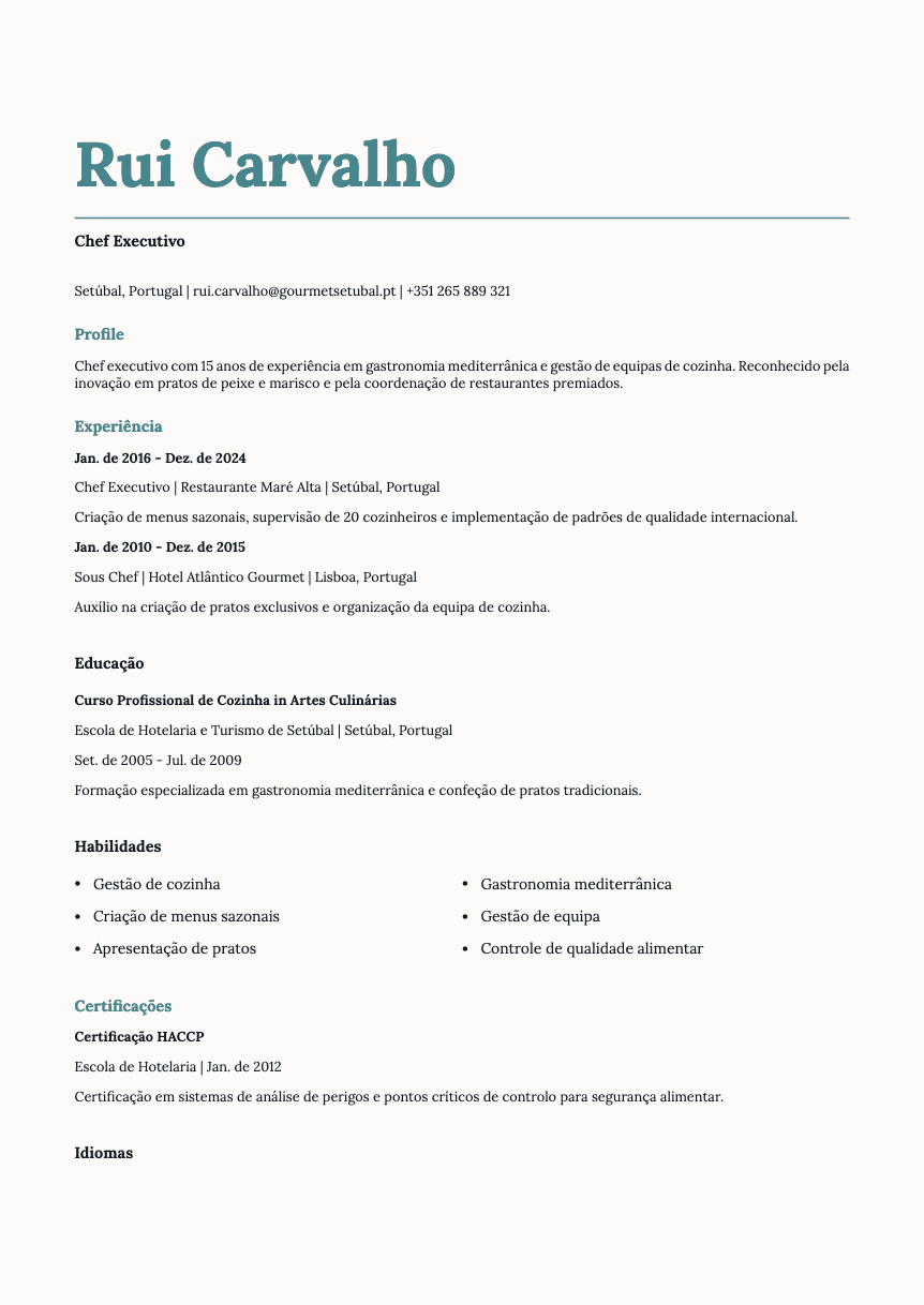 Nickel Resume Template