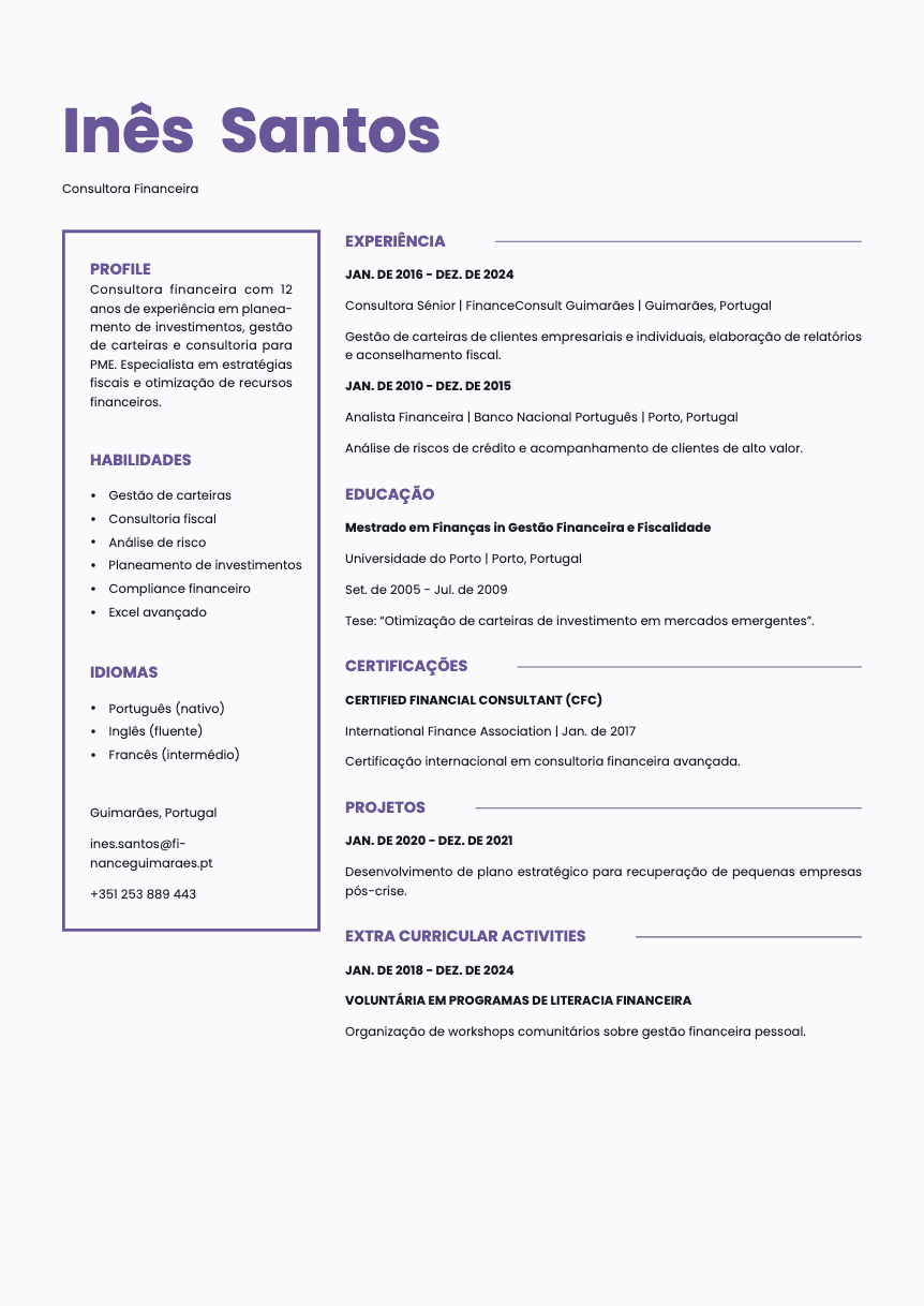 Opal Resume Template