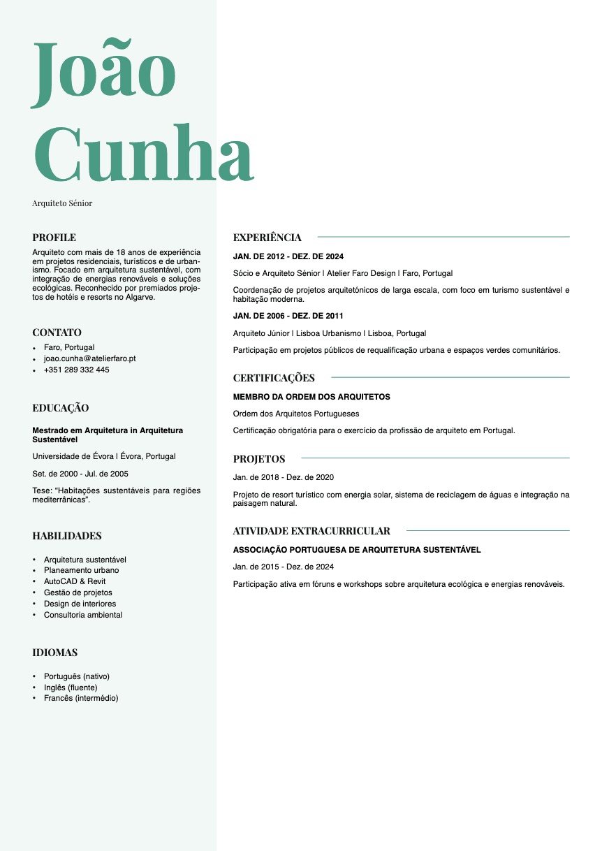Sage Resume Template